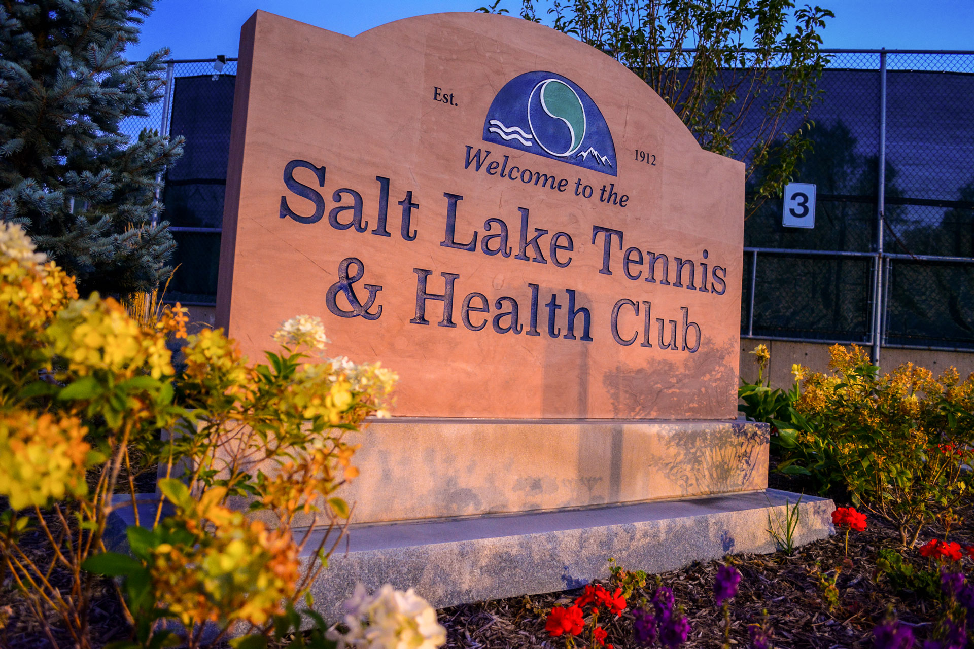 Sign for the Salt Lake Tennis and Health Club