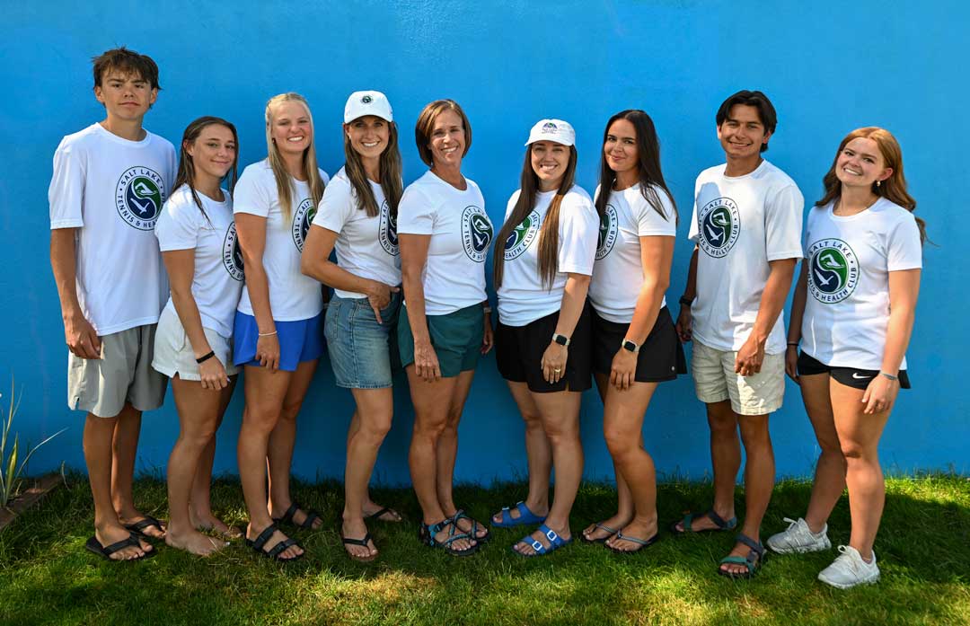Photo of the swimming coaches for the Salt Lake Tennis and Health Club's swim team