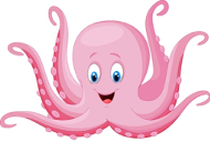 Octopus swim level illustration