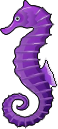 Seahorse swim level illustration