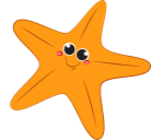 Starfish swim level illustration